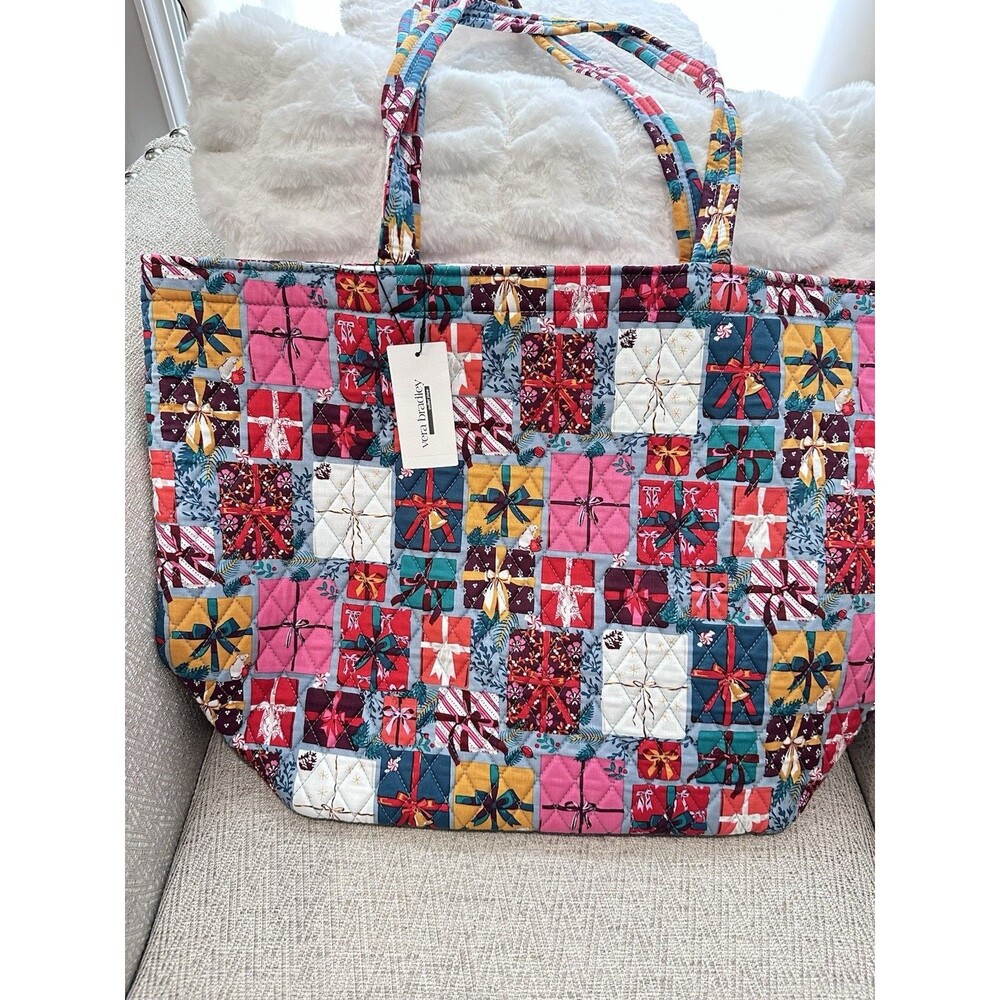 Vera Bradley Grand Tote in Under The Tree Cotton Quilted NWT